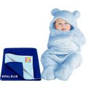 BeyBee New Born Babies Combo Blanket & Dry Sheet (Palin Blue, Royal Blue)...