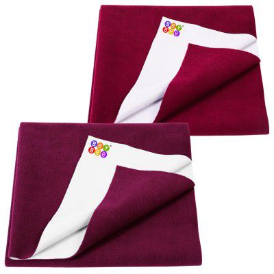 BeyBee Non-Toxic Quick Dry Sheet for New Born Baby|Anti-Piling Soft Fleece Bed Protector|Waterproof 