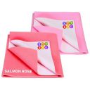BeyBee Non-Toxic Quick Dry Sheet for New Born Baby (Large Combo, Salmon Rose+Pink)...