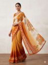 Beyond Borders Floral Print, Paisley, Printed Daily Wear Chiffon Saree (Multicolor)...