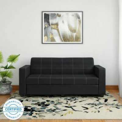 Bharat Lifestyle Cosmo Leatherette 3 Seater Sofa