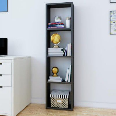 Bharat Lifestyle Merapi Engineered Wood Open Book Shelf Storage