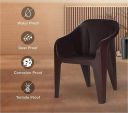 Bharat Sales Plastic Matt and Gloss Pattern Bearing Capacity up to 150Kg Strong and Sturdy Structure Chair...