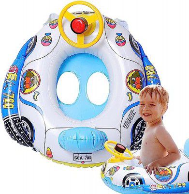 Bhavyam Swim Ring for Kids Inflatable Swimming Pool Tube for 1-5 Years Baby