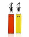 BHUMLO Oil Dispenser 500 ml Bottle Oil Dispenser, Glass Bottle - Set of 1 Transparent...