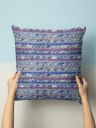 BIANCA Tweed Handloom Luxury Cotton 16 x16 inches Cushion Covers with Back Zipper Pattern - 300 GSM - 1 Piece (Handmade) - Multi...