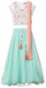 BIBA Girls Synthetic Lehenga Choli...