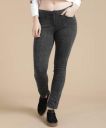 Biba Slim Fit Women Grey Cotton Blend Trousers
...
