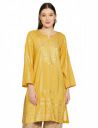 BIBA Women Rayon Straight Tunic Shirt Kurta...