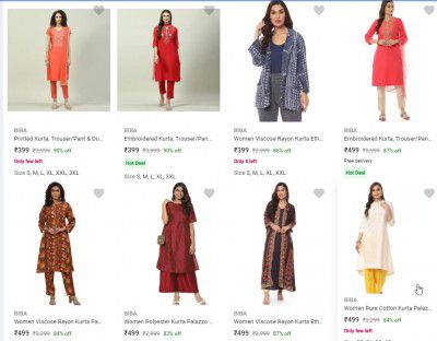 Biba Women's Ethnic Sets Upto 90% Off