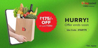 Big Basket Loot: Get ₹175 off on ₹399 order