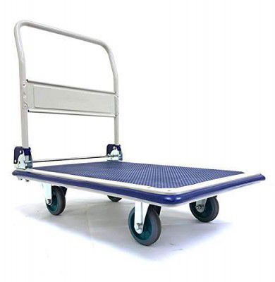 Bigapple WH1-metal 150 Heavy Weight King Metal Trolley, 150 kg Capacity (Blue)