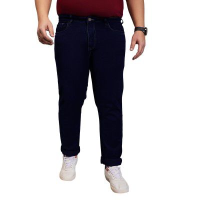 Bigbanana Plus Size Men's Regular Fit Solid Jeans