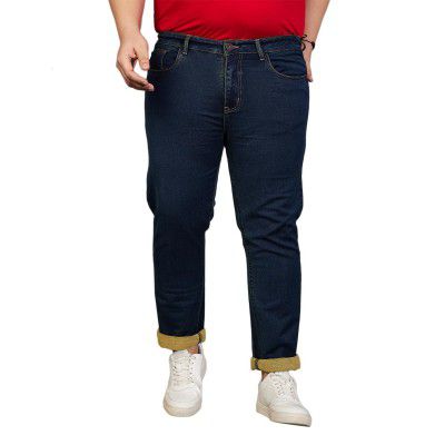 Bigbanana Plus Size Men's Regular Fit Tinted Wash Jeans