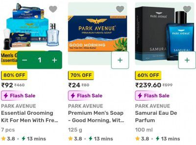 Bigbasket Loot : Up to 80% OFF - Park Avenue Personal Care Products
