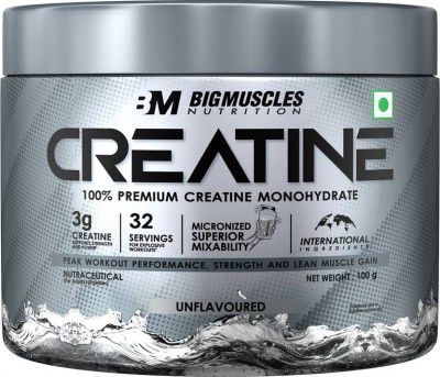 Bigmuscles Nutrition Creatine Powder [100 Grams, 33 Servings]