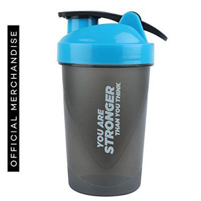 Bigmuscles Nutrition Gym Shaker Bottle [600 ml] | Extra Compartment, Leakproof | Ideal for Protein, Preworkout & BCAAs | BPA Free Material Sipper Bottle (Plastic, Pack of 1, Blue)