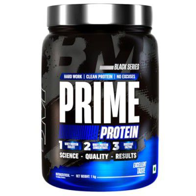 Bigmuscles Nutrition Prime Protein [1kg] | Whey Protein Isolate & Concentrate | 24g Protein, 10g EAA [Rich Chocolate]