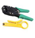 BigPlayer 3 in 1 Modular Crimping Tool for RJ45 RJ12 RJ11 UTP CAT5 LAN Cutter (Black)...
