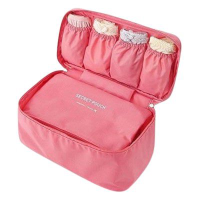 BigPlayer 4-Pack Secret Pouch Storage Bags for Travel - Hidden Pocket Organizer Set