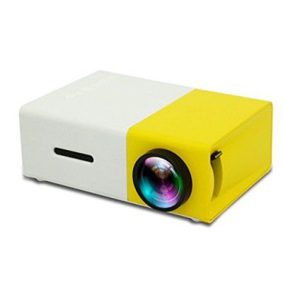 BigPlayer 400LM Portable Mini Home Theater LED Projector with Remote Controller, Support HDMI, AV, SD, USB Interfaces (Yellow)