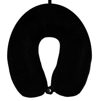 BigPlayer Adjustable 360 Degree Support Comfort Black Round Shaped Pillow