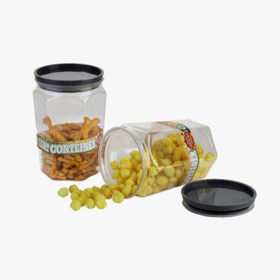 BigPlayer Air Tight Kitchen Storage Container | Modular, Round, 1100 Ml Set of 2