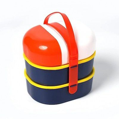 BigPlayer Mr. Chef Capsule Shape Strap-On Lunch Box with Water Bottle