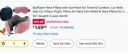 BigPlayer Neck Pillow with Eye Mask for Travel, Pillow Car, Flight for Neck Pain Relief  - Includes Eye Mask, Carry Bag, and Ear Plugs...