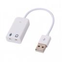 BigPlayer TB-026 USB Sound Adapter External Audio Interface with Mic and Headphone Port for Laptop PC Desktop White...
