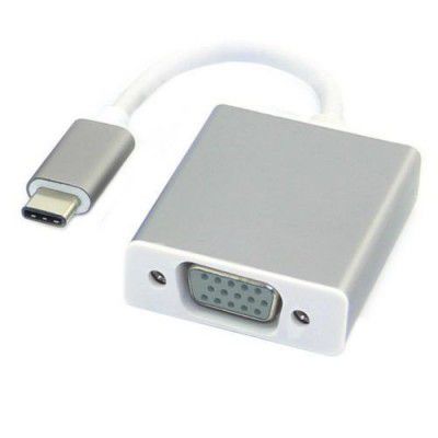 BigPlayer USB 3.1 Type C USB-C to VGA Female Cable Adapter Hub for MacBook, Laptops, Phone
