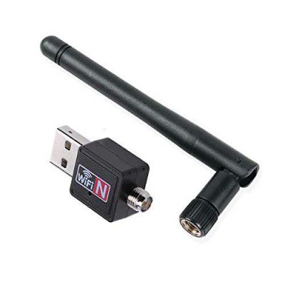 BigPlayer USB 600 Mbps Wi-Fi Dongle/Adapter for Desktop/Laptop, Compatible with Windows Vista / 7/8 / 8.1/10, mac OS, Linux (Black)