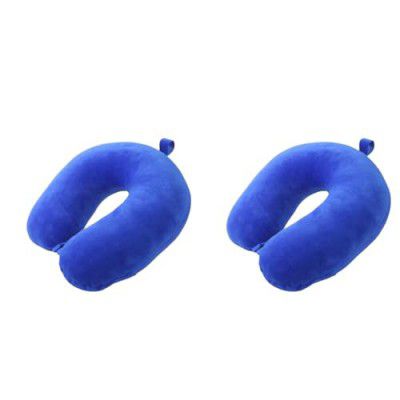 BigPlayer Versatile Neck Pillow for Travel & Car, Essential Neck Support, Pain Relief, Perfect for Flights & Driving Car Cushions Comfort Travel Accessories, Air Pillow, Neck Rest (Pack of 2)