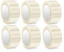 BigVision Transparent Cello Tape for Packing 3 Inch 48 mm X 50 meter, Pack of 6 Self Adhesive...