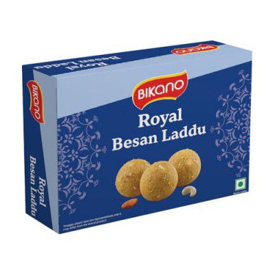 Bikano Royal Besan Laddu - 200g | Traditional Indian Sweet with Premium Besan, Cashews & Almonds