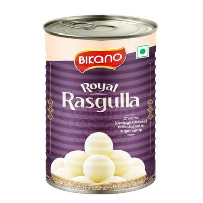 Bikano Royal Rasgulla | Soft & Spongy Sweet – 500g