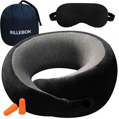 Billebon Ultrasoft Memory Foam Neck Pillow for Travel