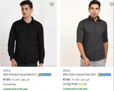 Billion Casual Shirts Starting @199