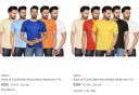 Billion Men's T Shirts Pack of 5 at ₹359...