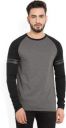 Billion PerfectFit Solid Men Round or Crew Black, Grey T-Shirt...