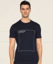 Billion Printed Men Crew Neck Cotton Blend Dark Blue T-Shirt...