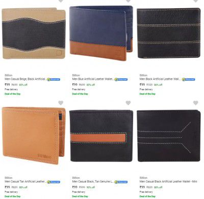 Billion Wallets Starts ₹99 | Upto 88% Off