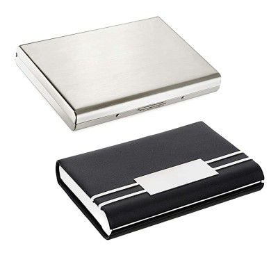 Billionbag 1108 Card Holder - Pack of 2 (Silver)