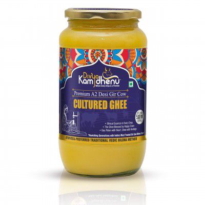 Bilona Cow Ghee | Gir Cow Ghee - Vedic Bilona Churned | A2 Ghee - 500ml
