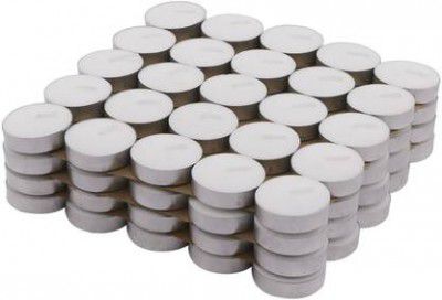 BIndian Tea Light Candle Candle (White, Pack of 50)