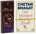 Binge Gifts for Him/Her - One Arranged Murder by Chetan Bhagat + Cadbury Bournville Rich Cocoa Dark Chocolate Bar, 80 gm (Pack of 5)...