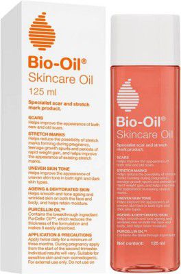 Bio-Oil Original Face & Body Oil Suitable for Acne Scar Removal Dark Spots Stretch Marks (125 ml)