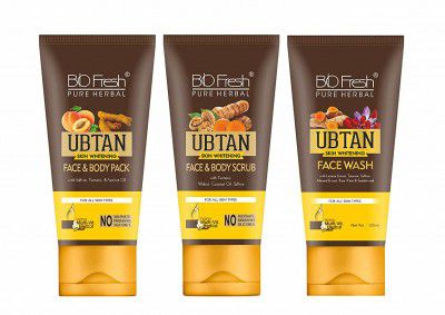Biofresh Face and Body Pack, Face and Body Scrub and Face Wash (Net Vol. 120+120+120 ML)