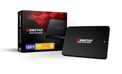 Biostar Microtech Intl Corp 2.5-inch (128GB Internal Solid State Drive High Performance Hard Drive for Desktop Laptop SATA III 6Gb/s Includes SSD (SA902S2E38)