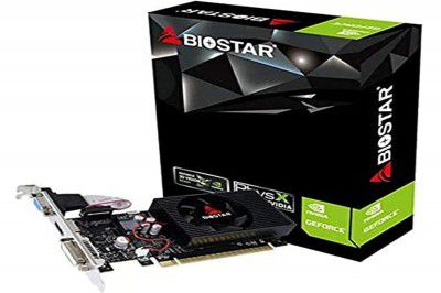 Biostar pci_e_x16 ddr3_sdram Nvidia Geforce GT730 2GB DDR3 128 Bit Graphics Card (VN7313THX1-TBARL-BS2)